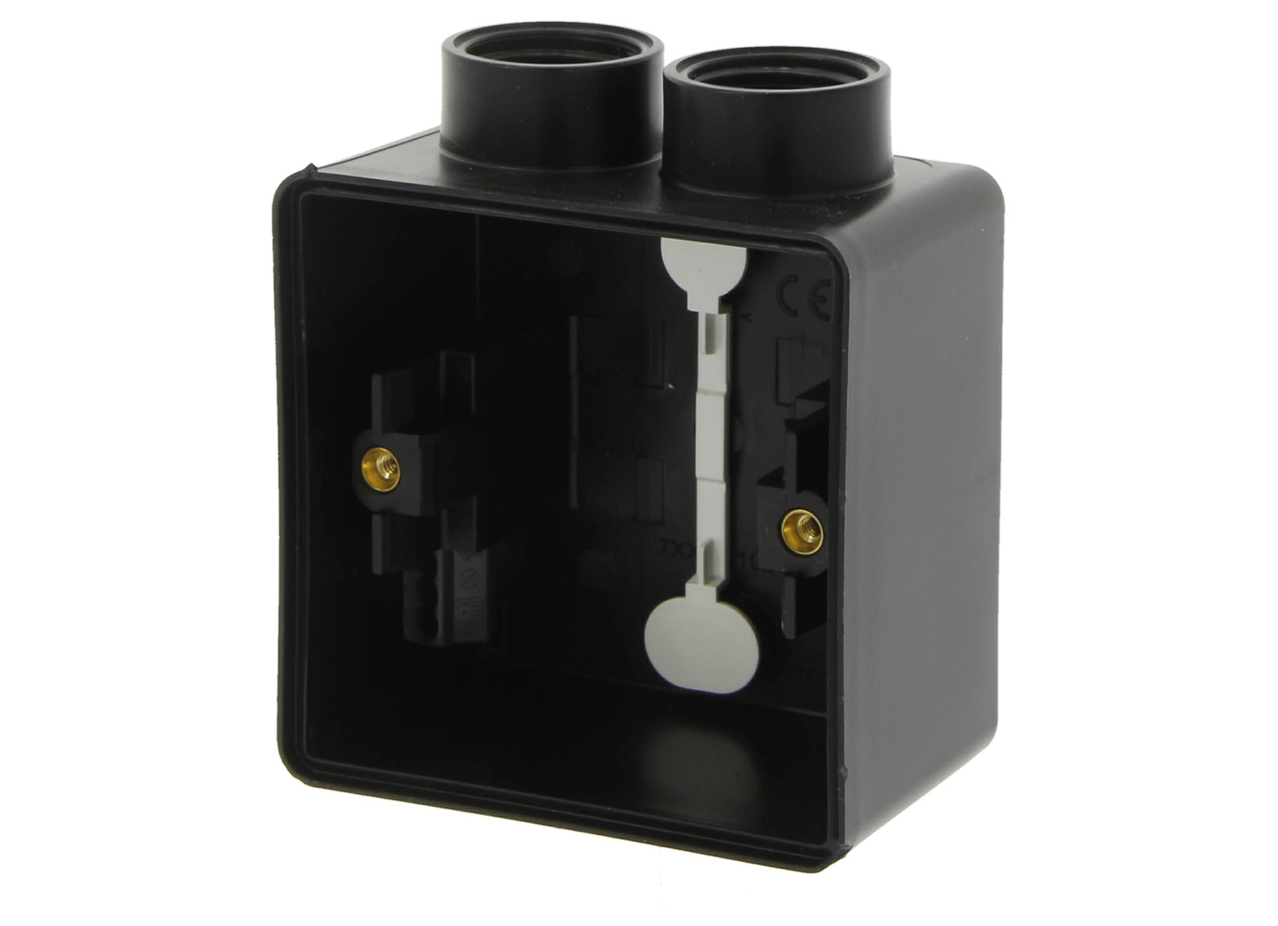 NIKO HYDRO BOITIER SIMPLE EN SAILLIE 2 ENTREES M20 NOIR