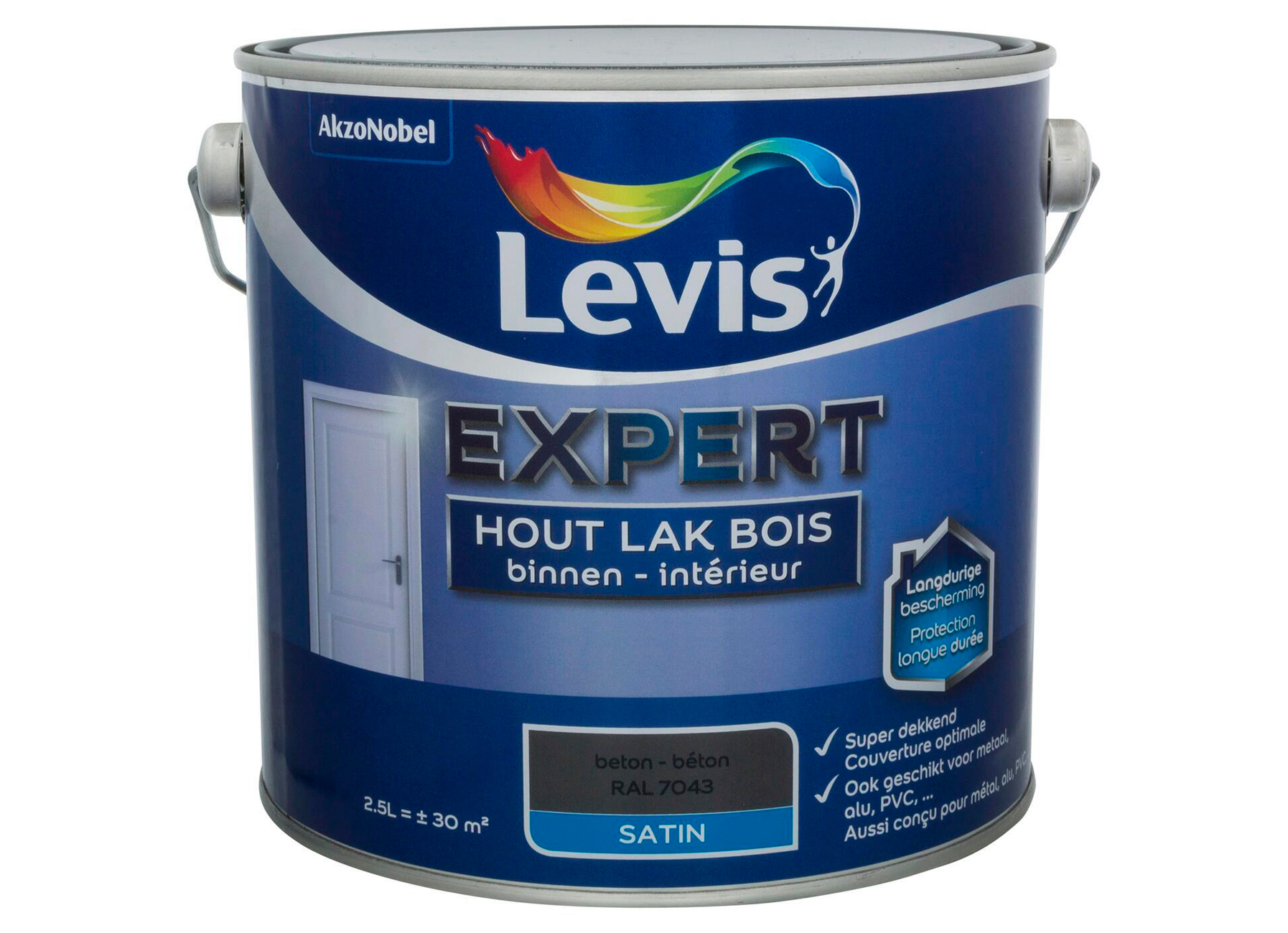 LEVIS EXPERT HOUTLAK BINNEN SATIJN BETON 2,5L
