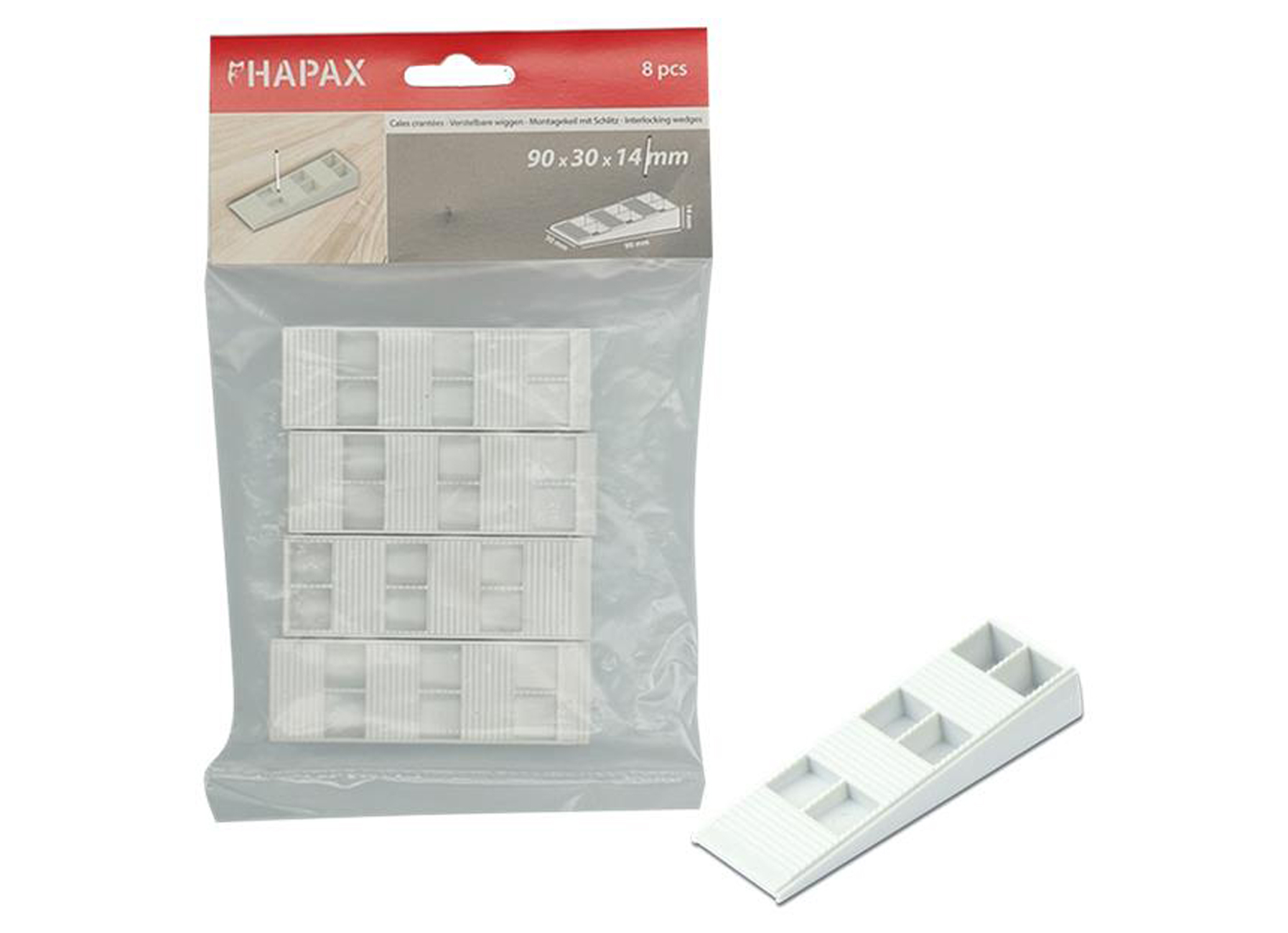 HAPAX CALES CRANTEES BLANC 30X14X90MM