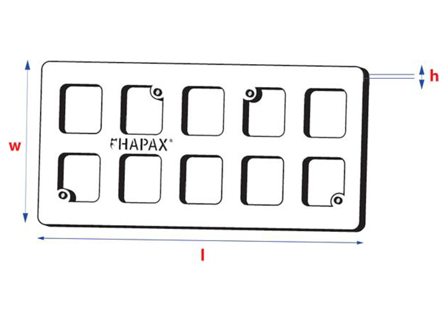 HAPAX ASSORTIMENT CALES CHARPENTES 200 PIECES