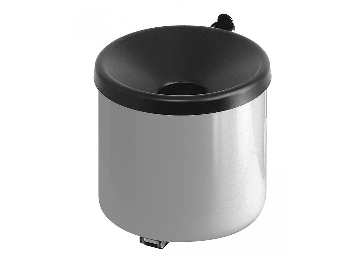 WANDASBAK ALU/ZWART BRANDVEILIG Ø160 x H 160mm