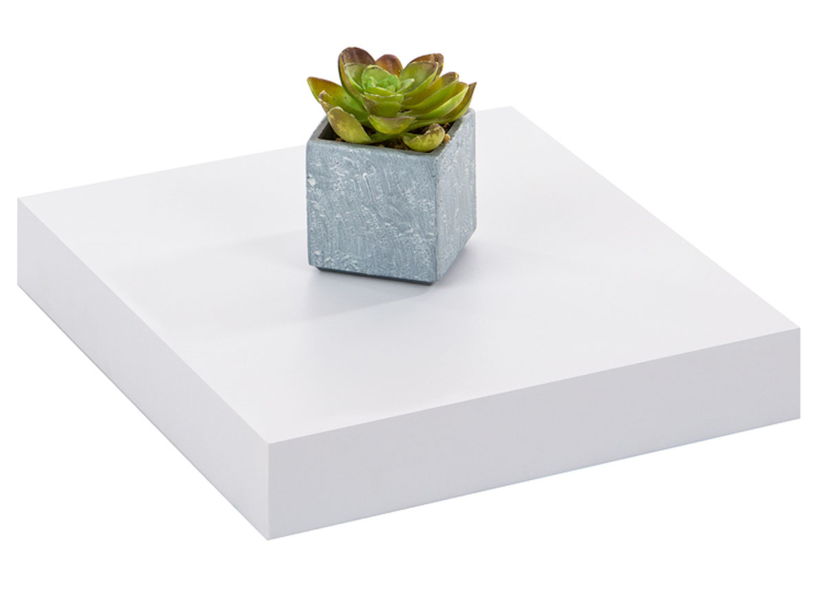 TABLETTE MURALE 23CM BLANC