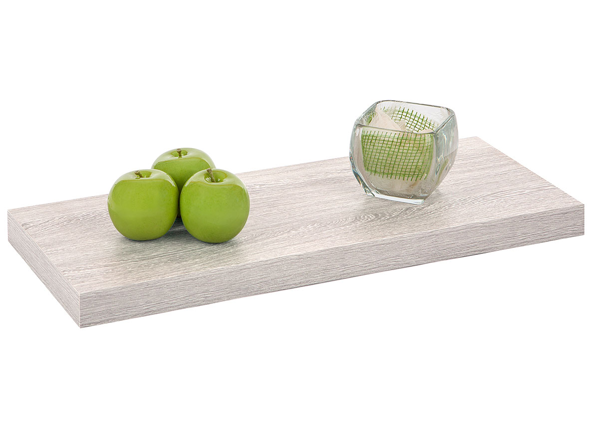 TABLETTE MURALE 60CM CHENE GRIS