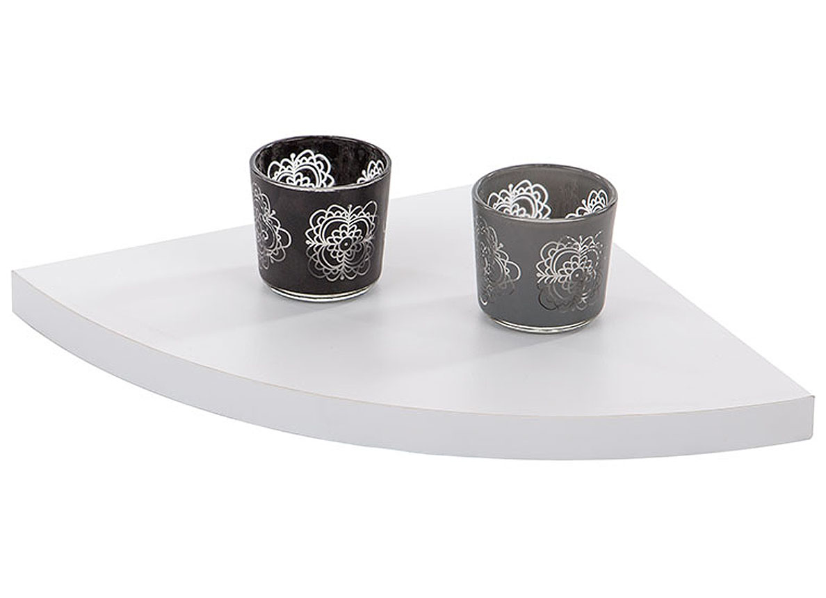 TABLETTE DE COIN 23.5CM BLANC