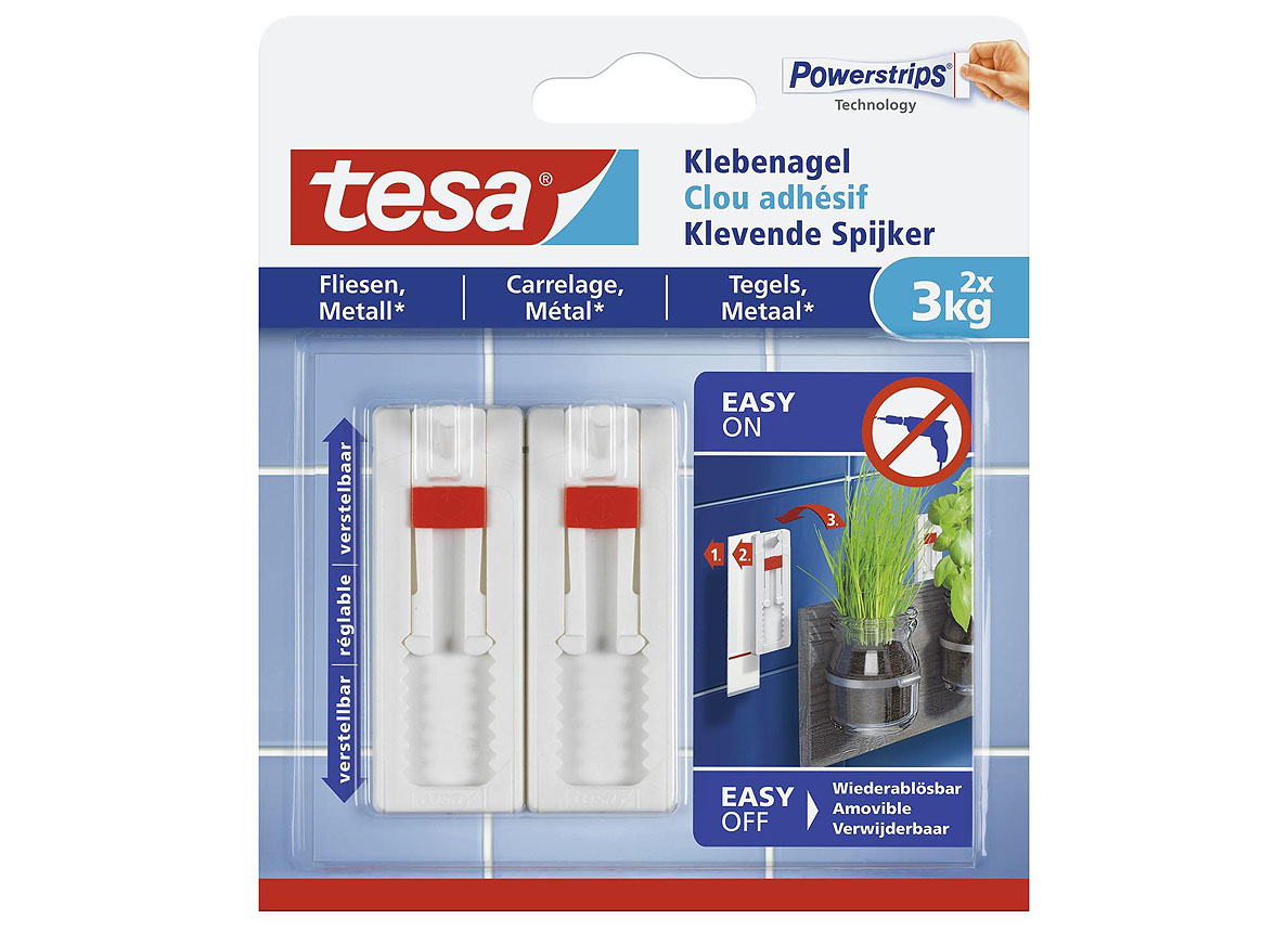 CLOUS ADHESIFS REGLABLES POUR CARRELAGE ET METAL 3KG - 2 PIECES