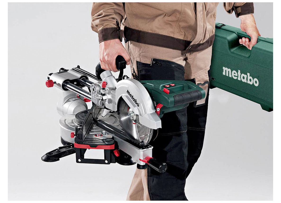 METABO SCIE A ONGLETS RADIALE KGS 254M 1800W + SOCLE KSU251