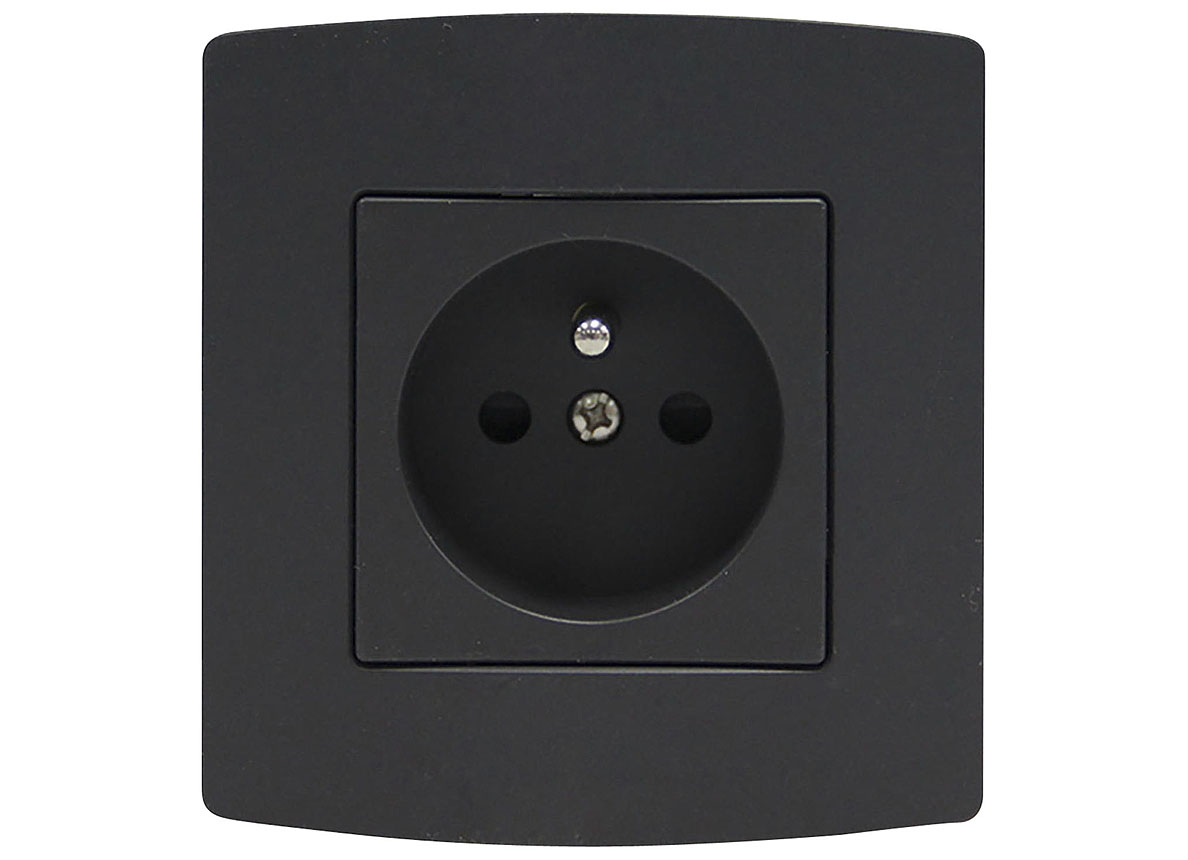 stopcontact met aarding en kinderbeveiliging 16a inbouw schroef zwart elektriciteit elektrisch installatiemateriaal stopcontacten schakelaars inbouw stopcontacten stopcontact met aarding en kinderbeveiliging 16a inbouw schroef zwart