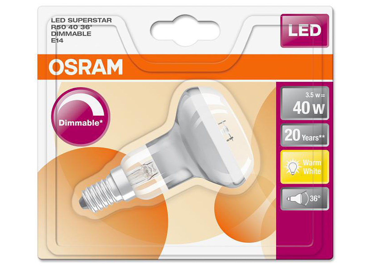 Osram Led Superstar Clr50 E14 3 5w Dimbaar Elektriciteit Verlichting Lampen Led Lampen Osram Led Superstar Clr50 E14 35w Dimbaar