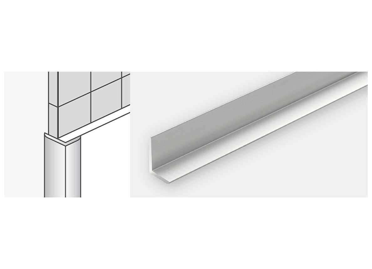 DUMAWALL ALUMINIUM PROFILE EN L COIN EXTERIEUR 16-12MM 260CM