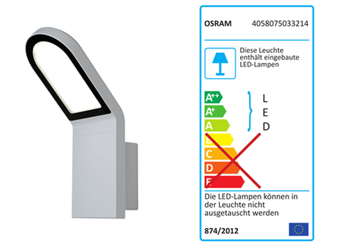 OSRAM ENDURA STYLE WALL WANDLAMP 12W WIT