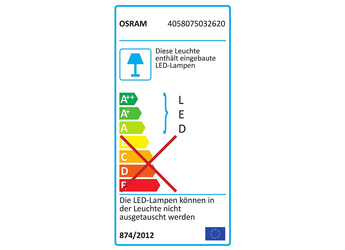 OSRAM ENDURA STYLE CYLINDER WANDLAMP 6W STAAL