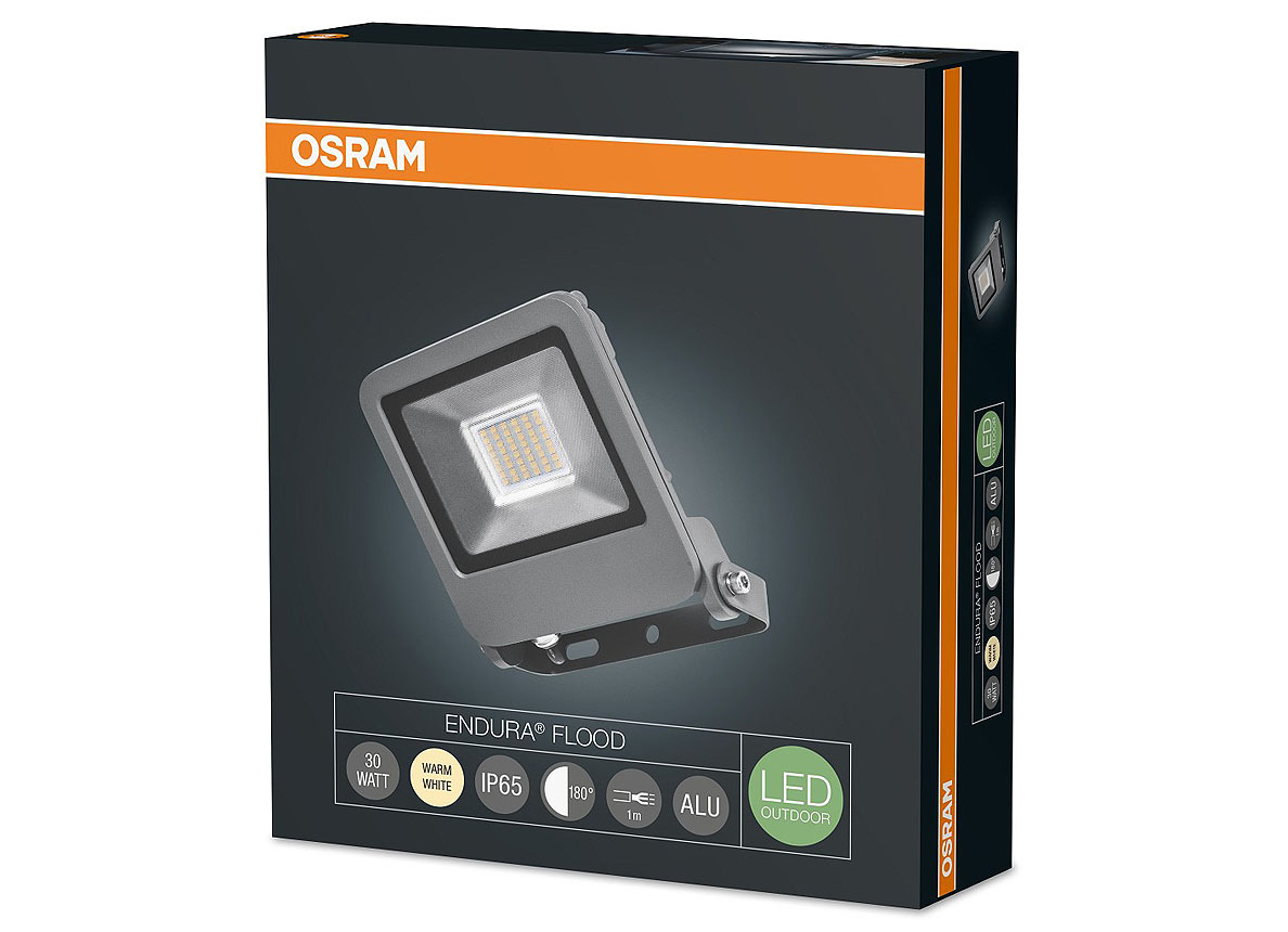 OSRAM ENDURA FLOOD LED STRALER 30W 3000K