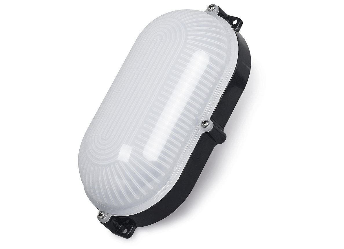 PROLIGHT HUBLOT LED 7W 6500K ZWART OVAAL PROMO