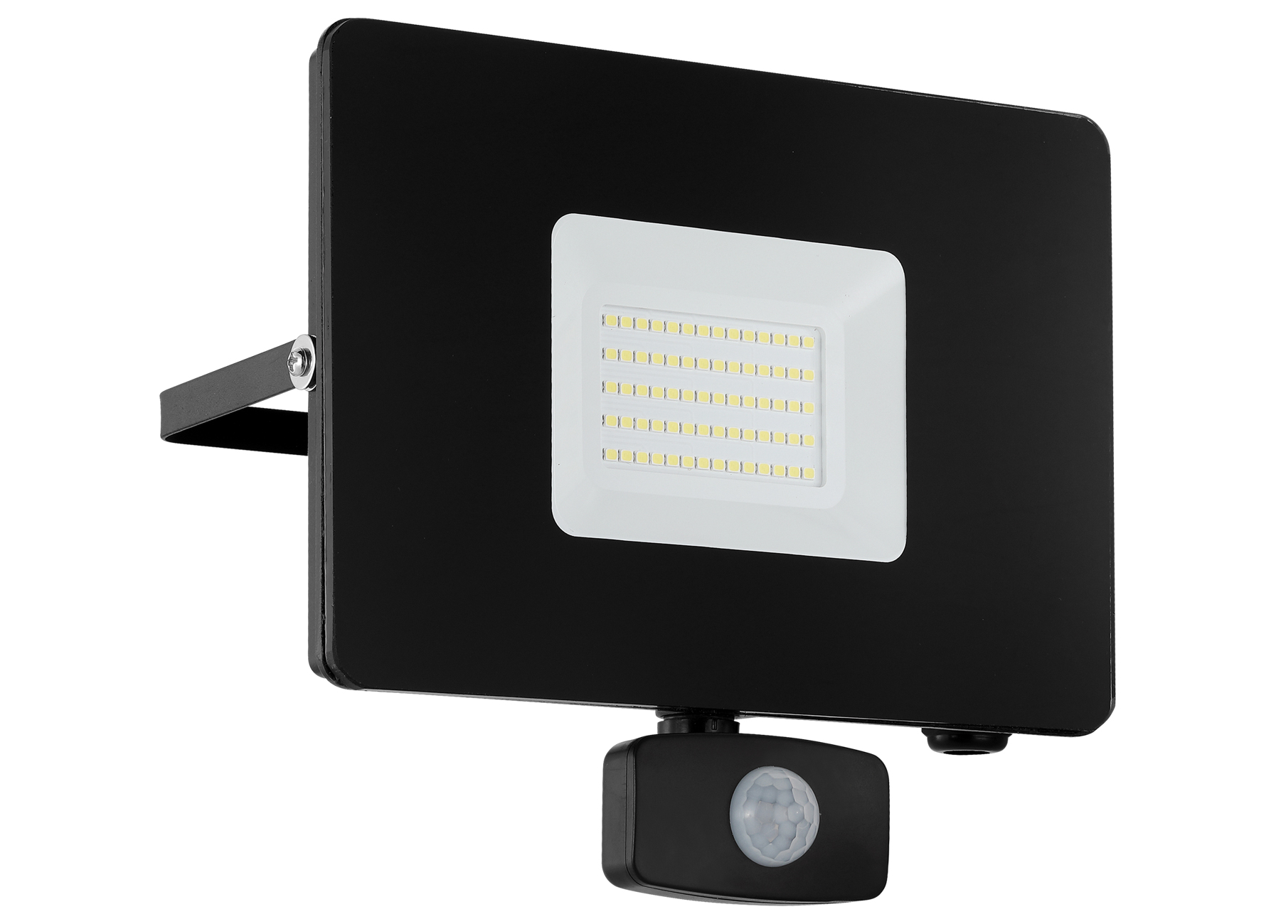 EGLO ALU LED STRALER 50W MET SENSOR ZWART 'FAEDO 3'