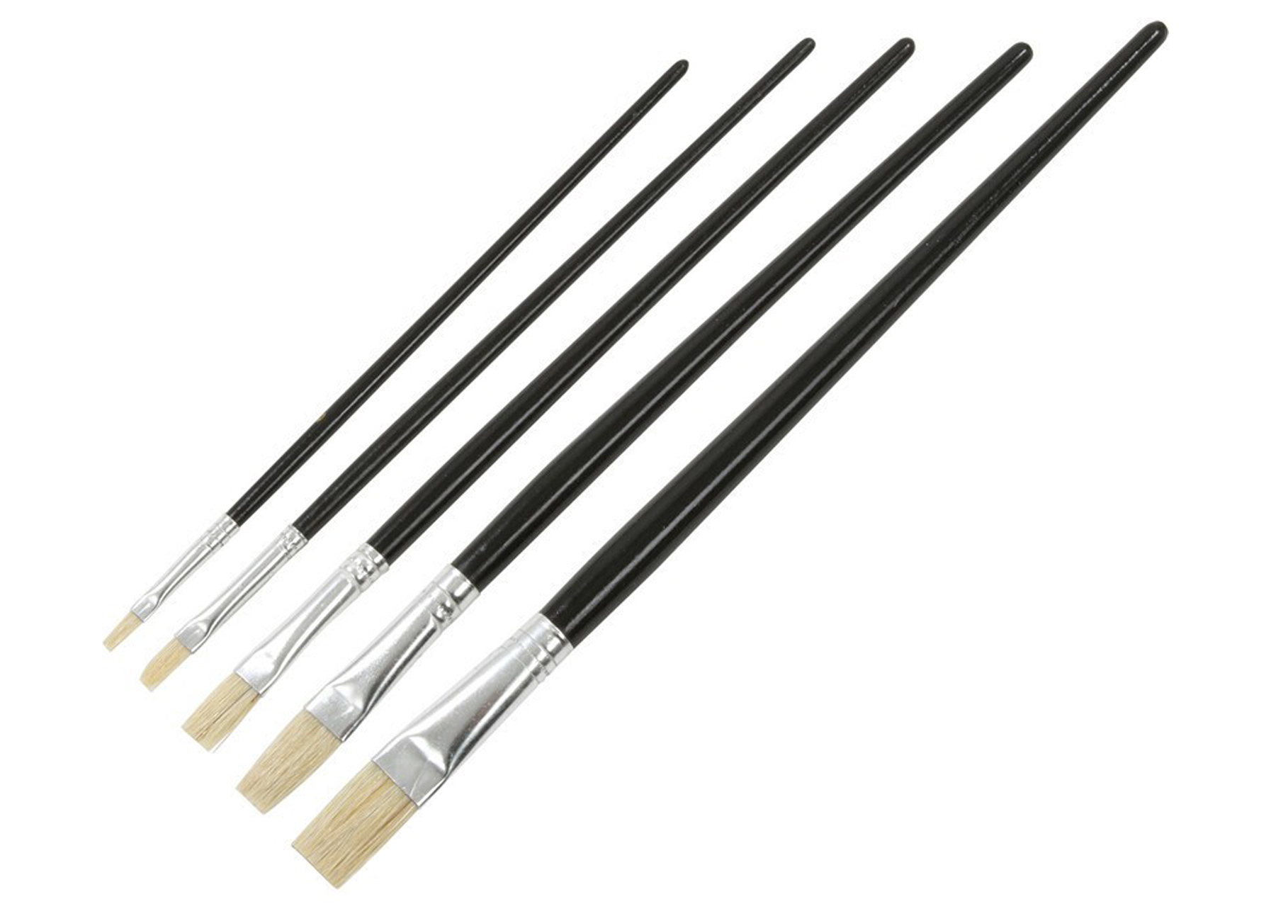 SET DE PINCEAUX ( 5 PIECES) 0/4/8/12/16 POILS DE PORC