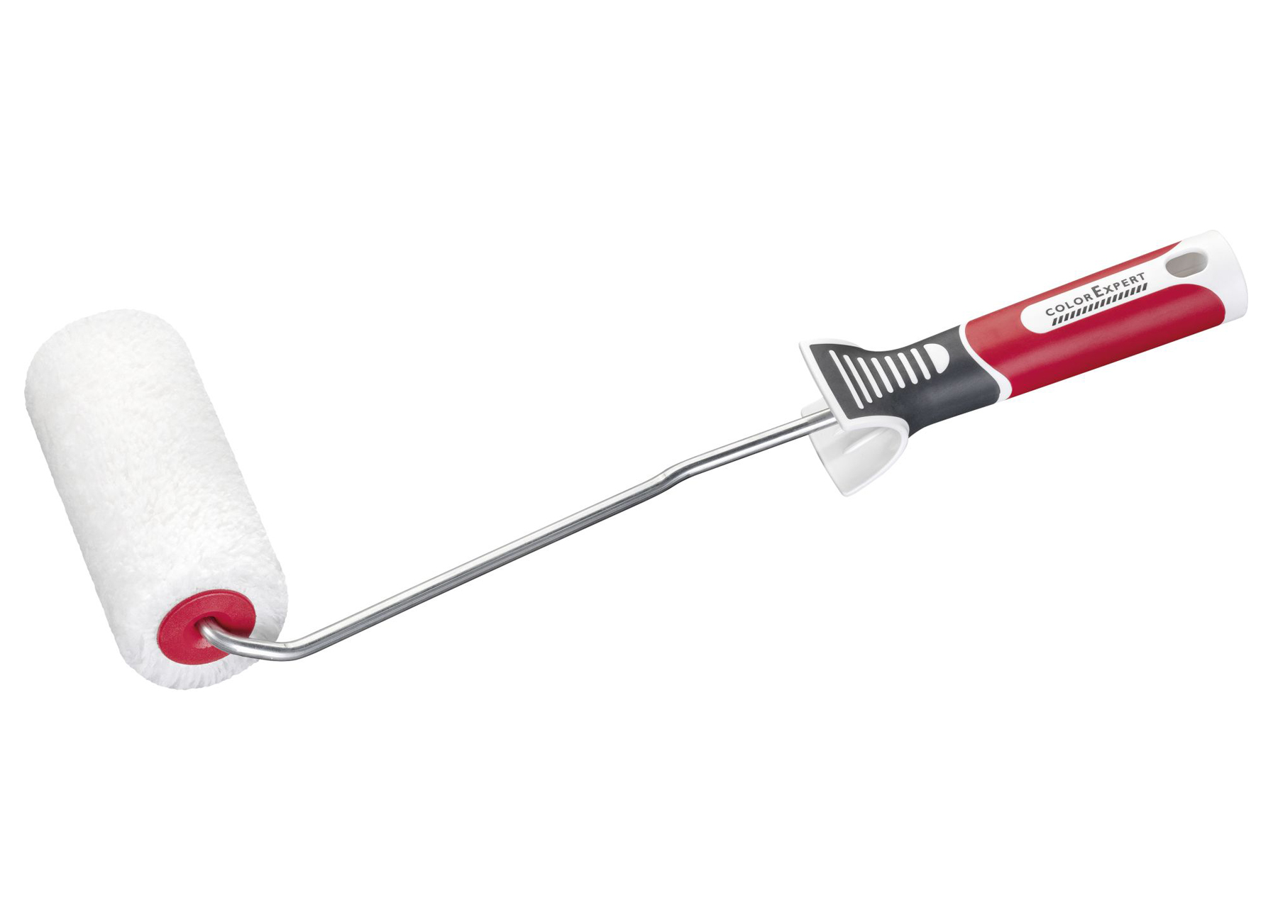 ROULEAU WALLSTAR 2.0 12CM Ø30 POLYAMIDE BLANC 15MM LISSE + MONTURE 3K Ø6MM