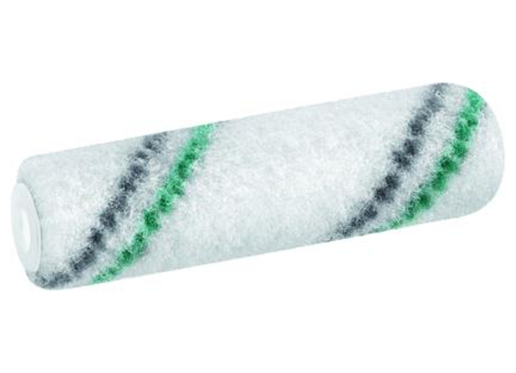 ROULEAU DE RECHANGE LASURE 10CM Ø15MM NYLON GRIS/VERT 6MM LISSE 2 PCS