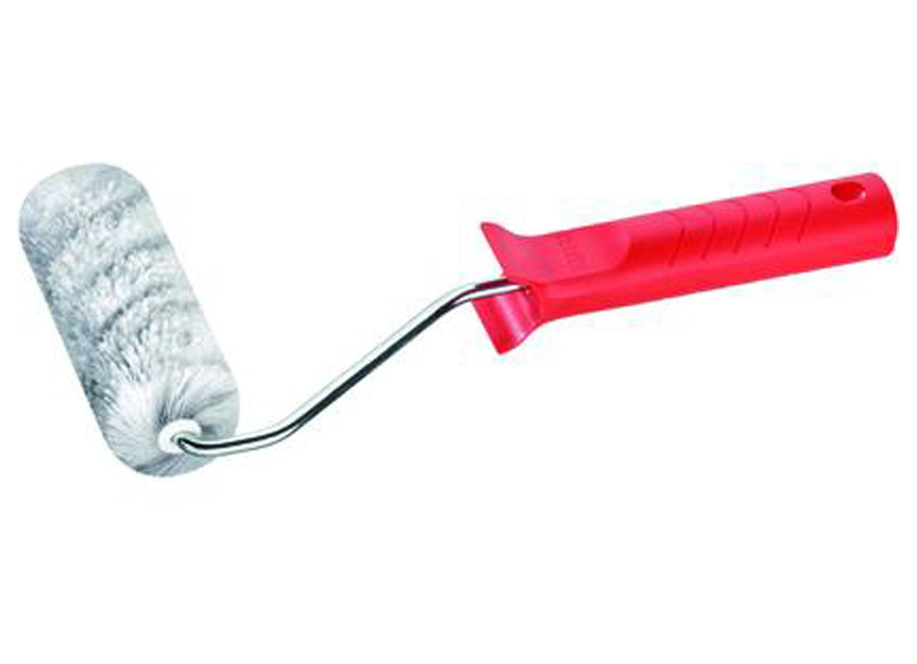 ROULEAU 10CM Ø15 POLYESTER GRIS 18MM RUGUEUX + MONTURE Ø6MM