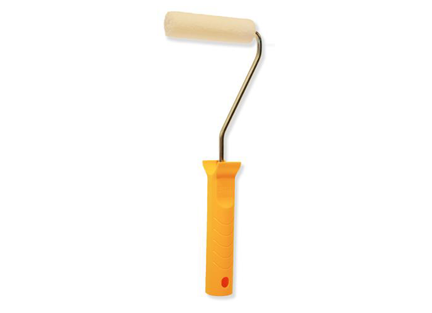 ROULEAU LAQUE 10CM Ø15 FEUTRE BLANC 5MM LISSE + MONTURE Ø6 29CM