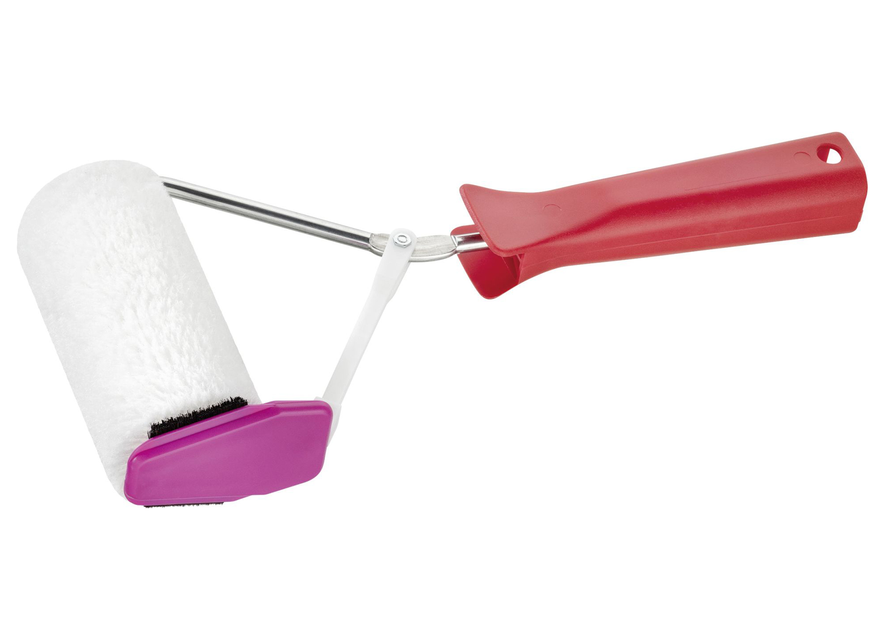 ROULEAU LINOMAT AVEC SEPARATEUR 10CM Ø25 POLYAMIDE BLANC 12MM LISSE + MONTURE 3K