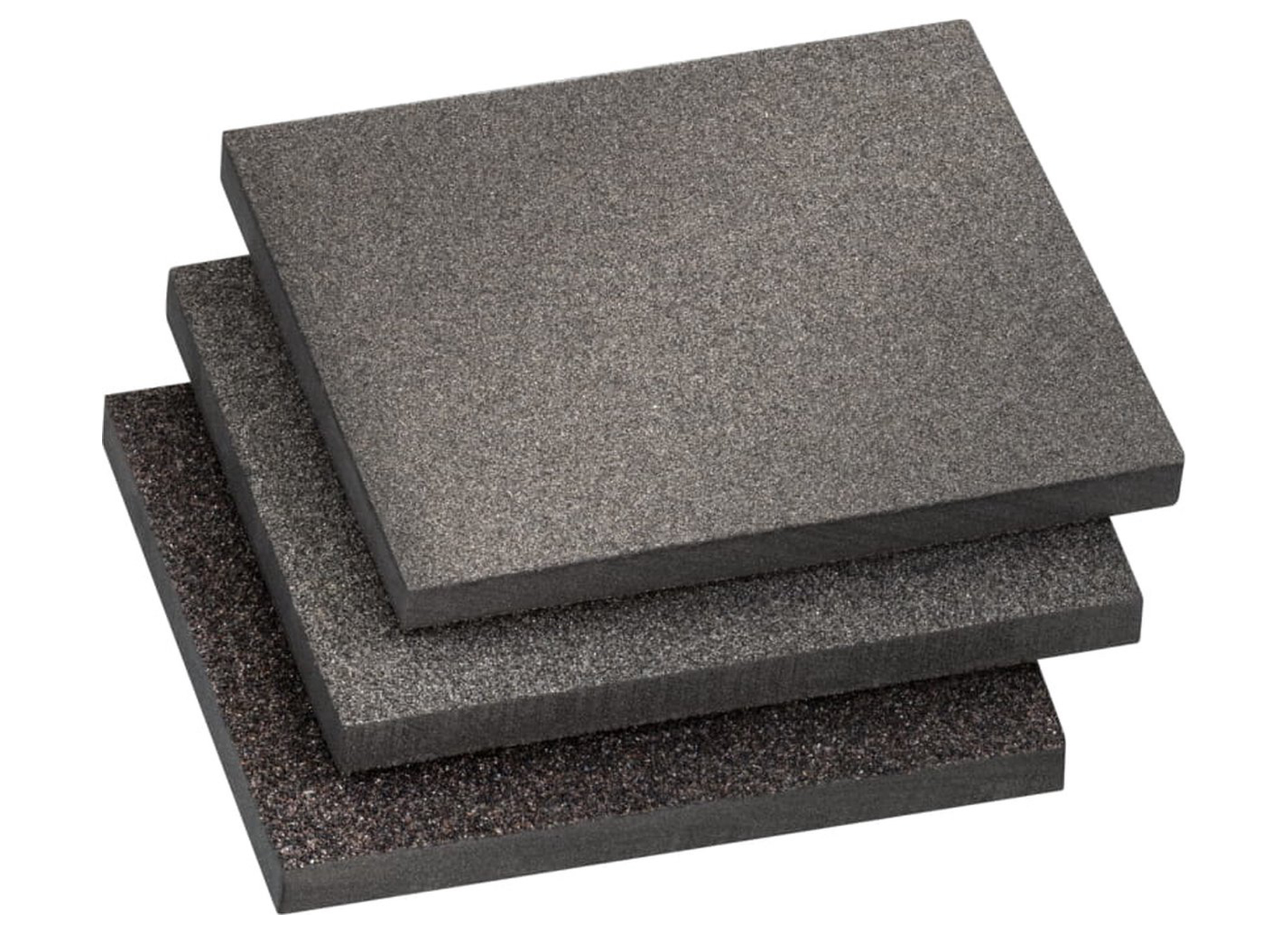 SCHUURPADSET 125X100X10MM 3-DELIG