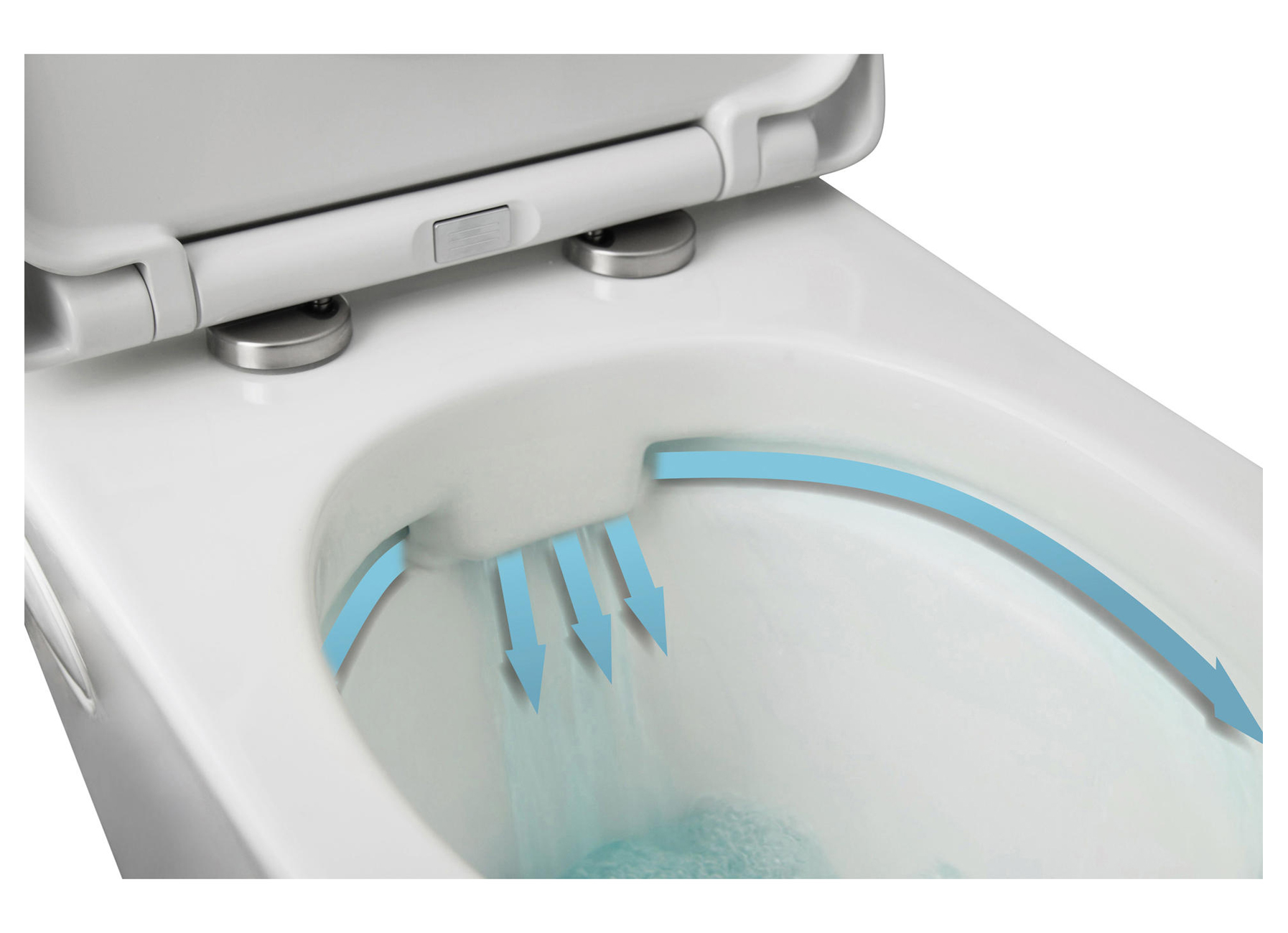 LAFINESS RIM-SHORT WC SUSPENDU BLANC