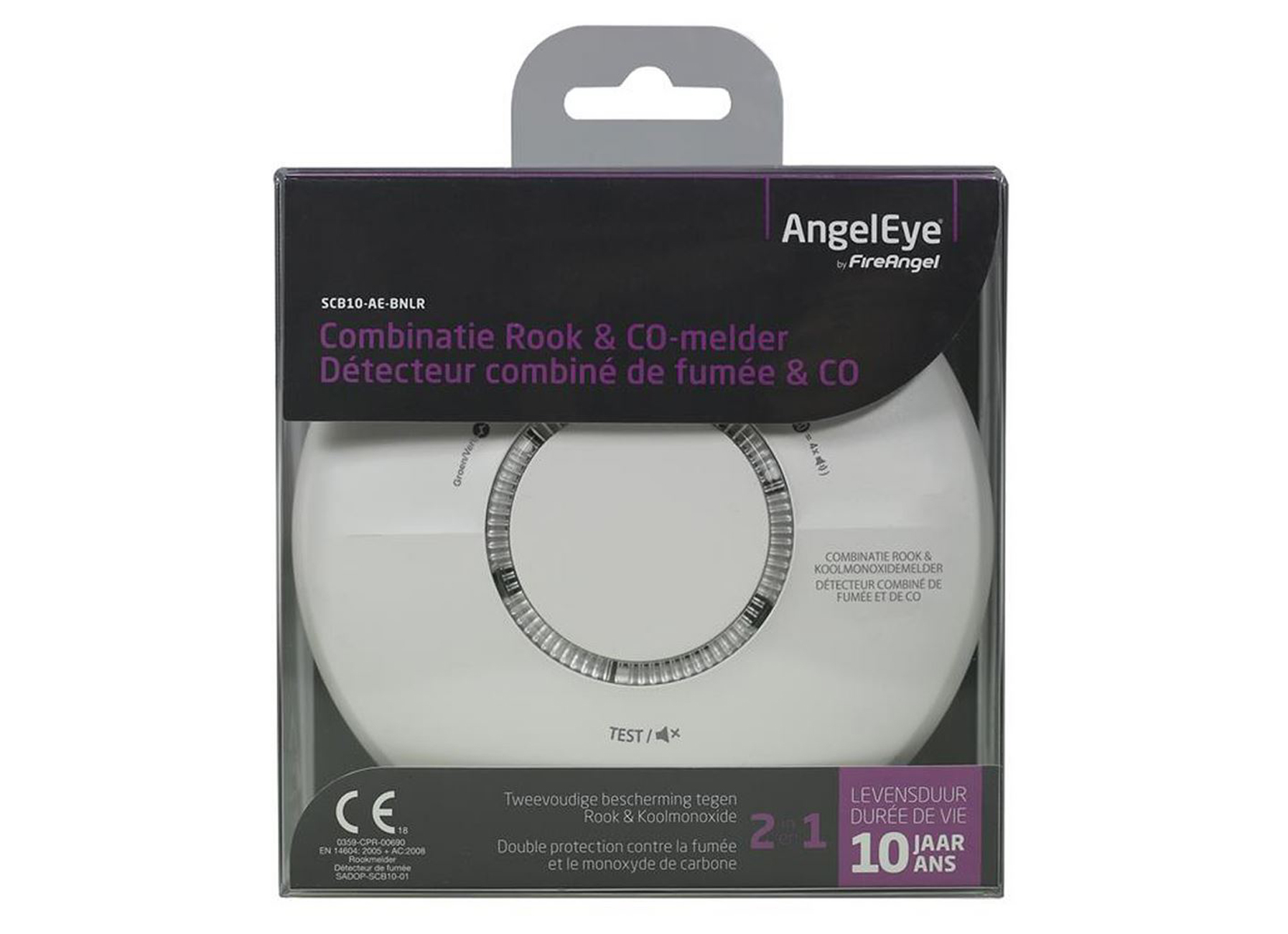 COMBI DETECTEUR DE FUMEE/CO10A LITHIUM 3V