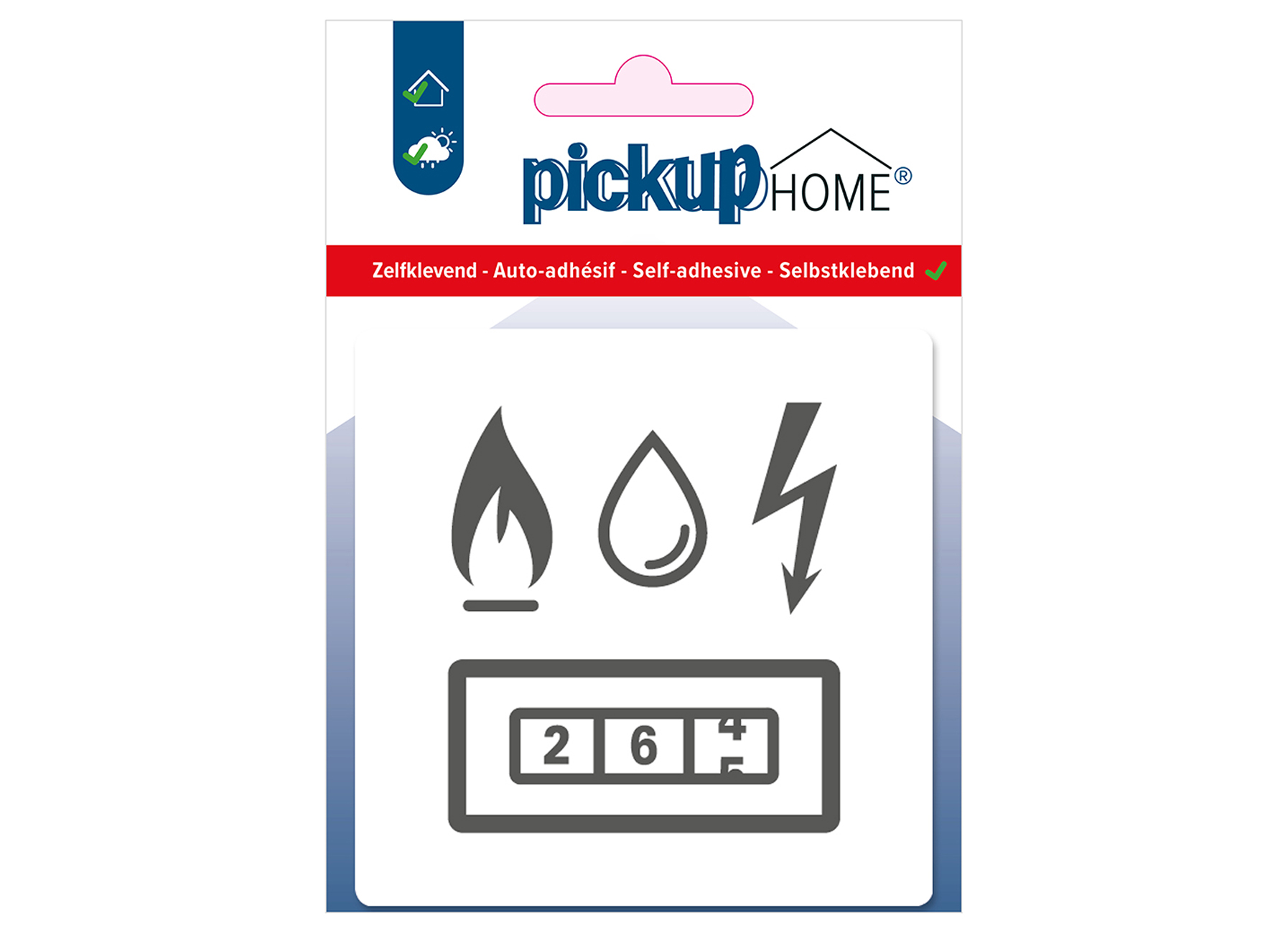 ROUTE ACRYL METERKAST WIT 9X9CM