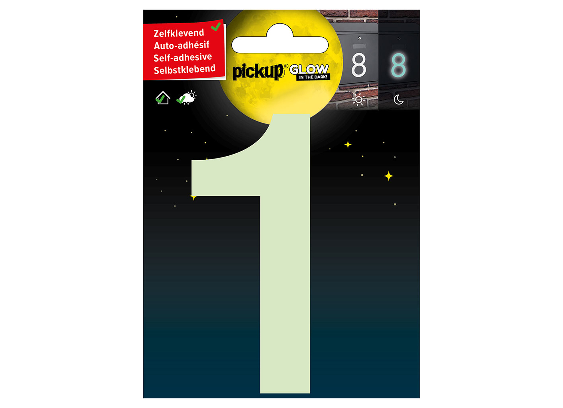 GLOW IN THE DARK NUMERO 1 10 CM