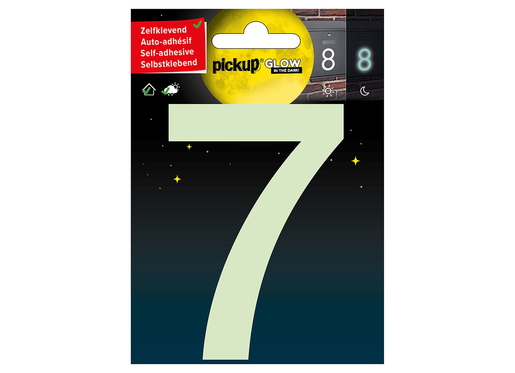 GLOW IN THE DARK NUMERO 7 10 CM