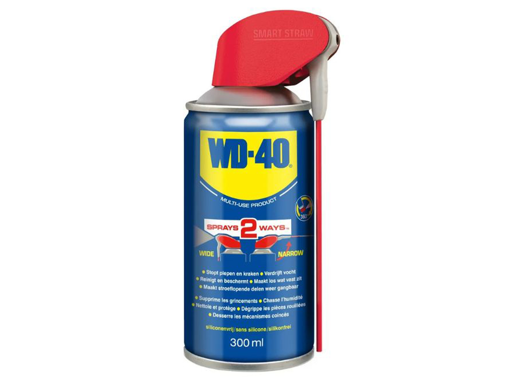WD40 HUILE MULTI-PULVERISATION SMART STRAW 300ML