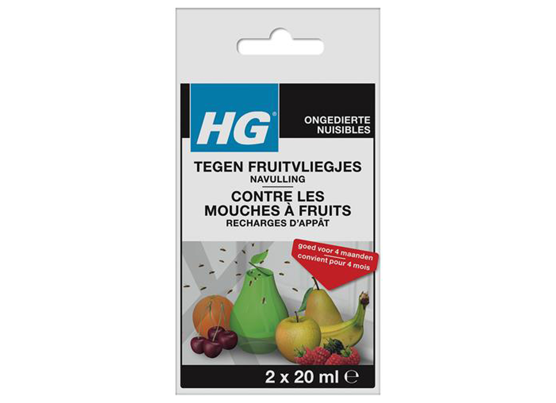 HG PIEGE POUR MOUCHES A FRUIT RECHARGE 2X20ML