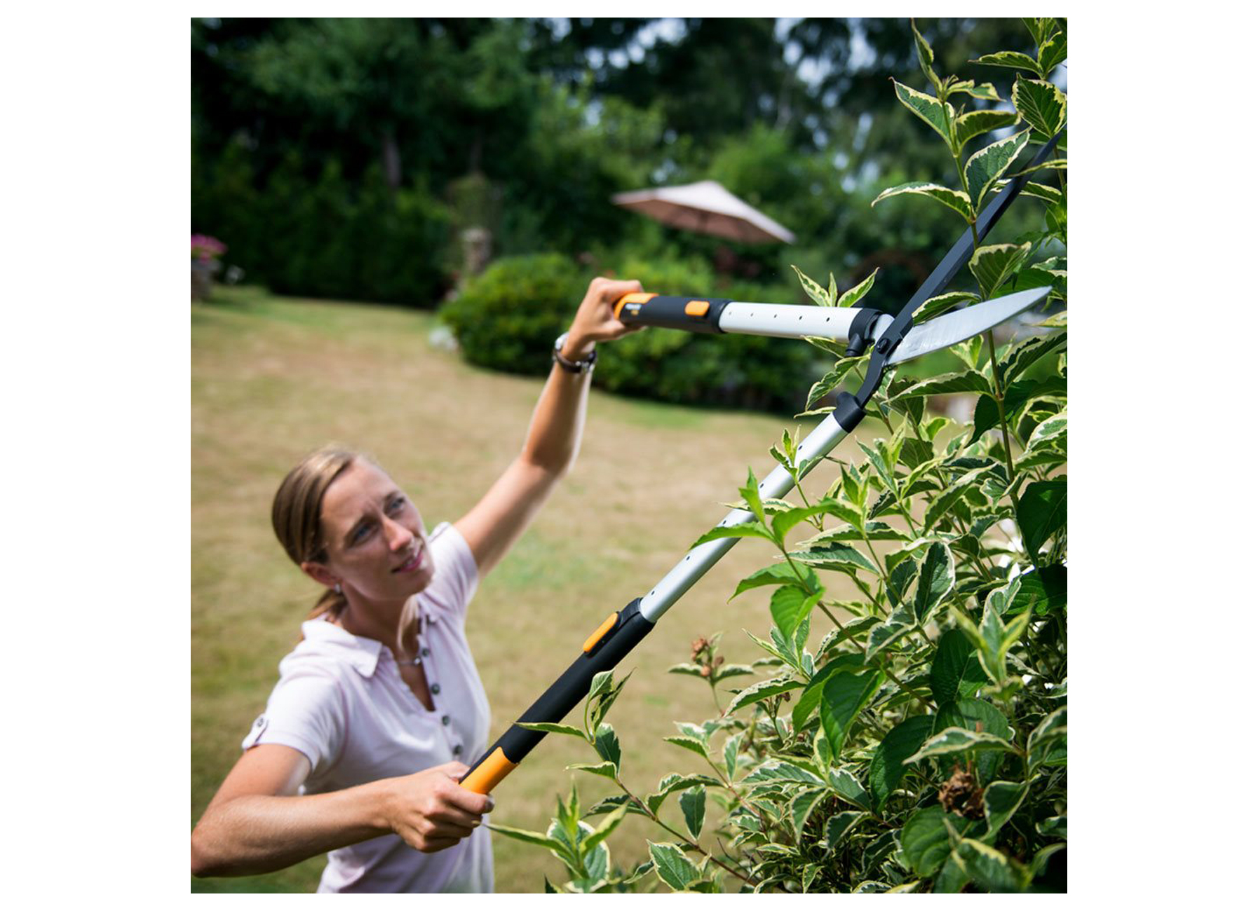 Raadplegen manipuleren Gasvormig Fiskars Smartfit Telescopische Heggenschaar - tuin -  onderhoudsgereedschappen voor heggen struiken bomen - onderhoud heggen -  snoeischaren messen manueel - fiskars smartfit telescopische heggenschaar