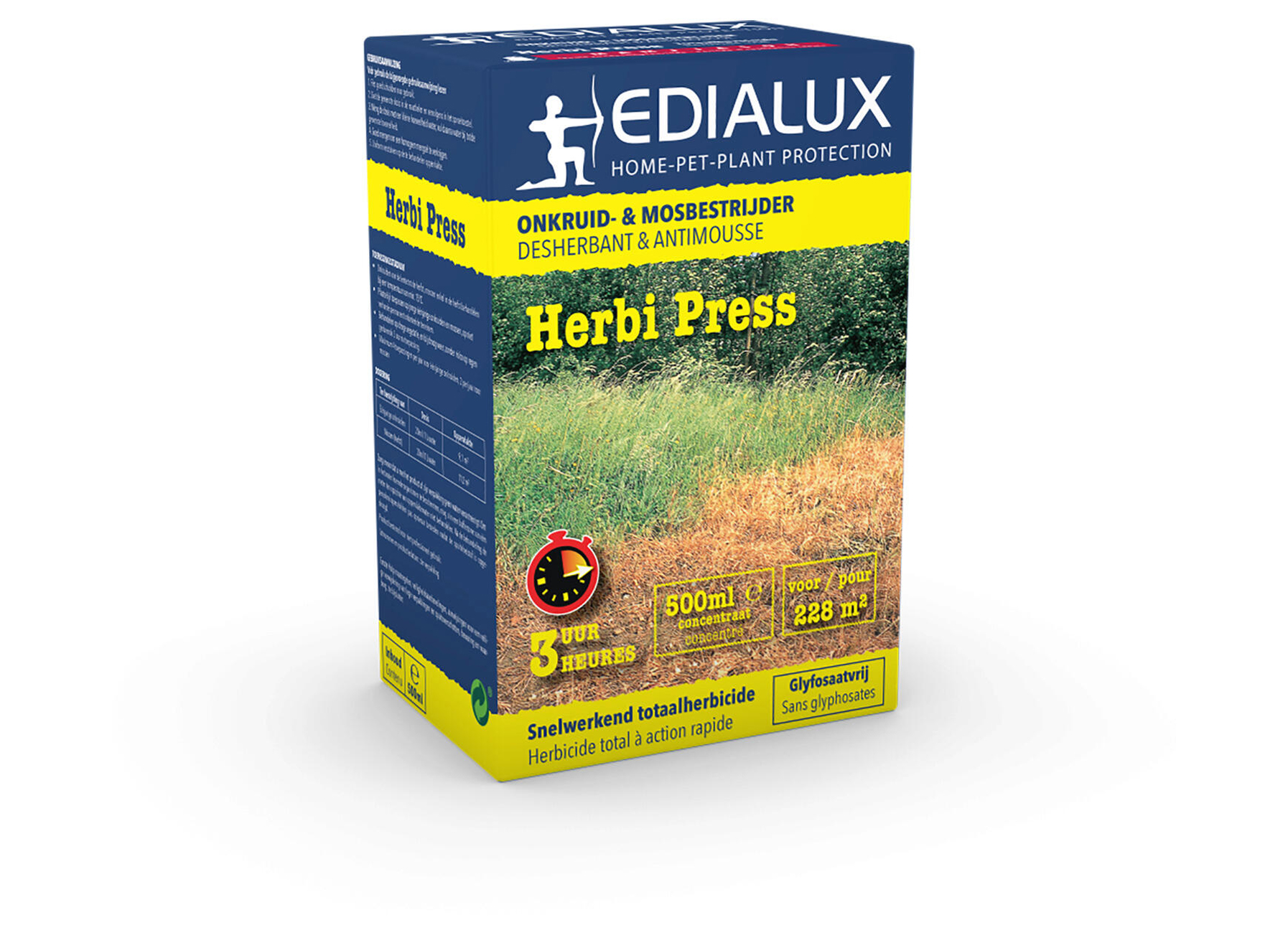 Edialux Herbi Press Desherbant Total 500ml - jardin - semences