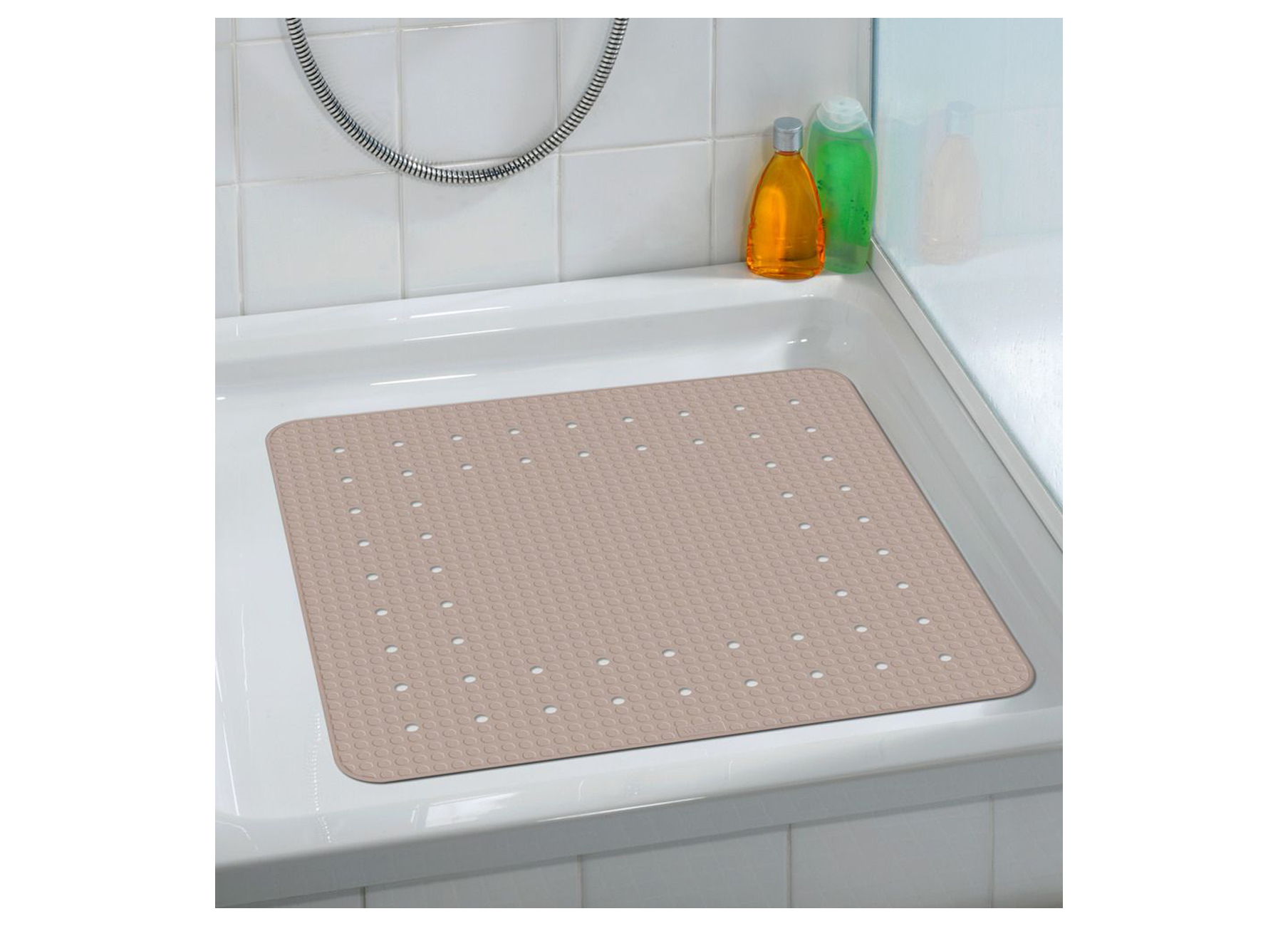 TAPIS DE DOUCHE ANTI-SLIP MIRASOL TAUPE 54X54CM