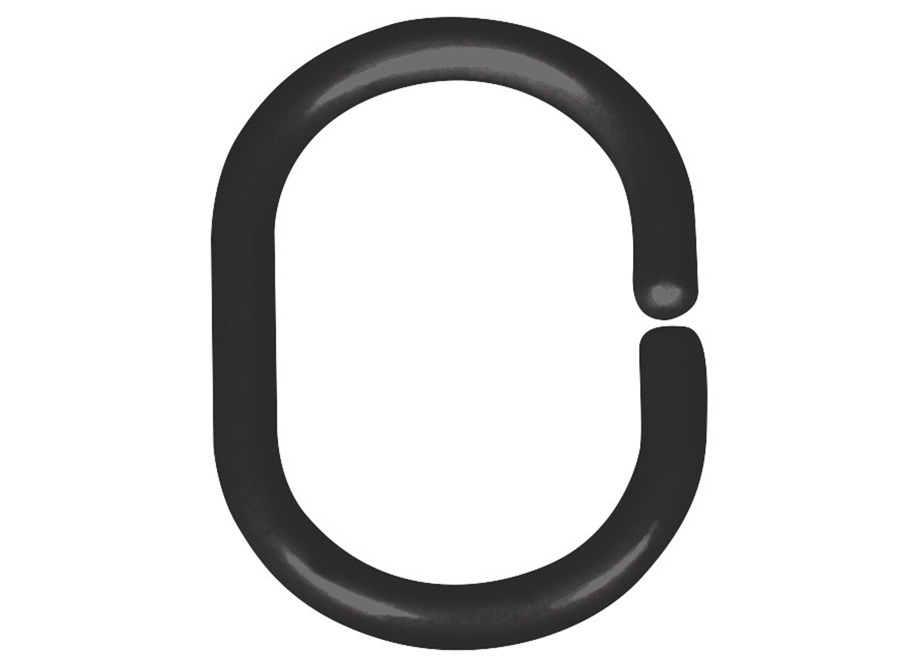 ANNEAUX DE RIDEAU DE DOUCHE NOIR 12 PIECES