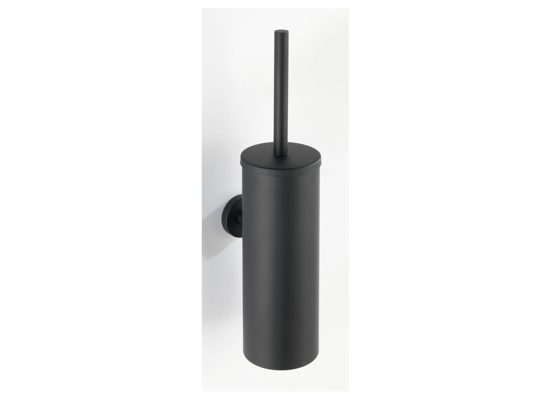 PORTE BROSSE WC FERME BOSIO BLACK MAT INOX