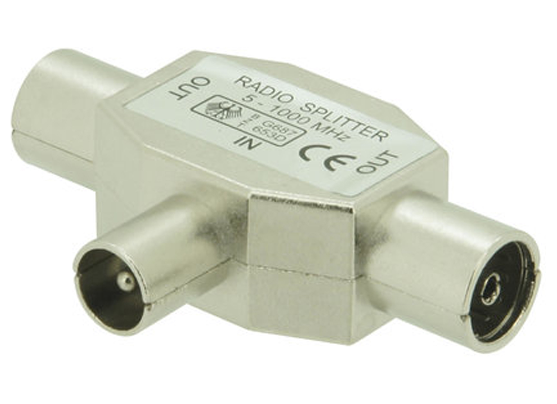 REPARTITEUR COAX AUDIO F-F-M METAL