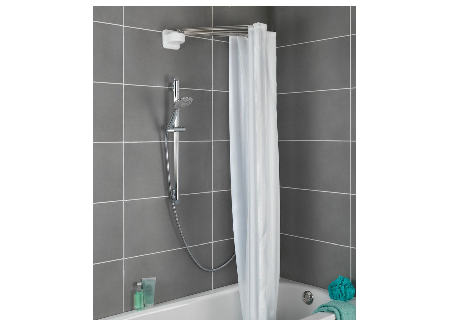 douchegordijnstang paraplu met 12 armen sanitair badkamer toebehoren badkamer douchegordijnstang paraplu met 12 armen