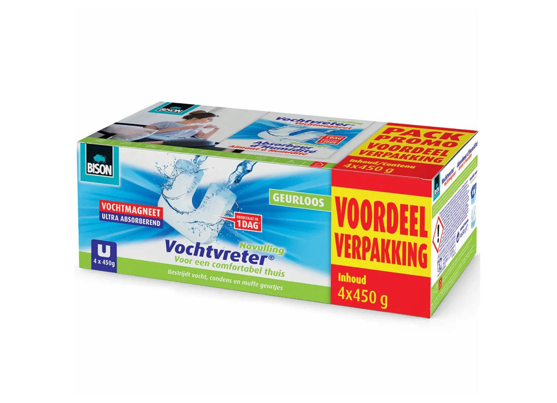 BISON VOCHTVRETER MAGNEET 4*450G