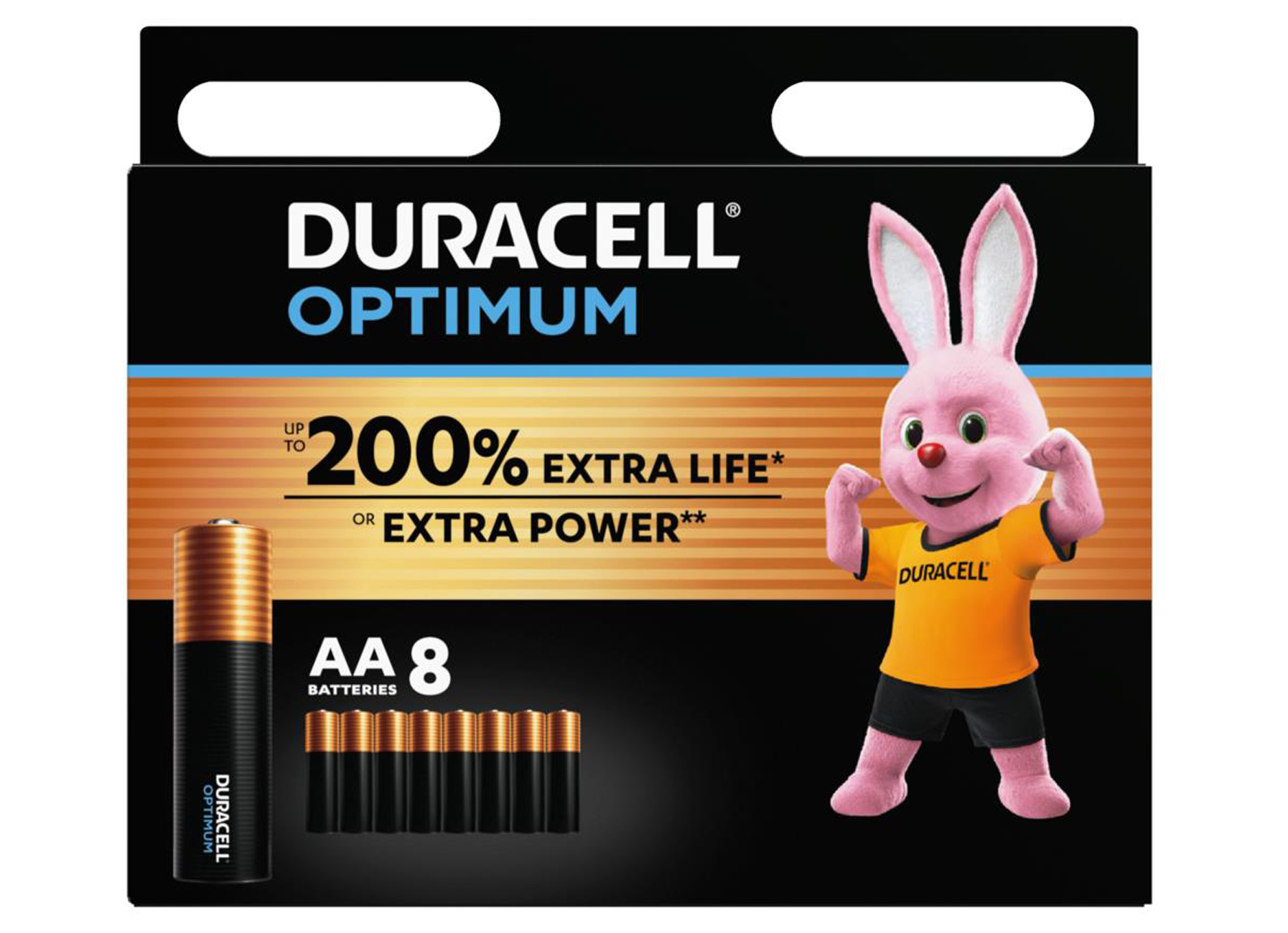 DURACELL OPTIMUM AAA MN2400 LR03 8-PACK