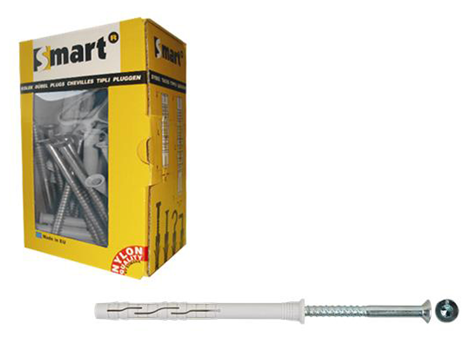 CHEVILLE + VIS TF TX Ø10X200 ZINGUE 25PC