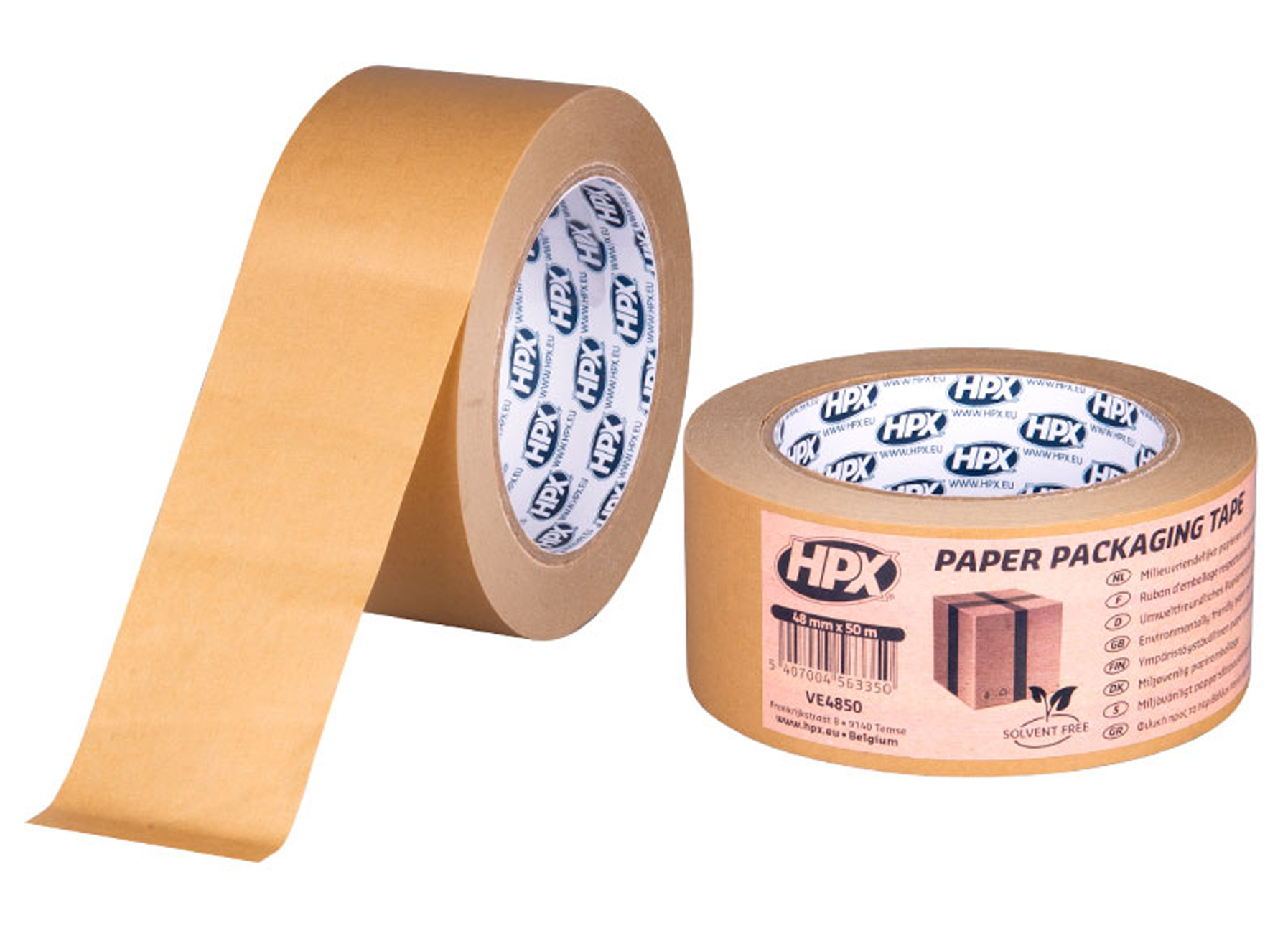 HPX RUBAN D'EMBALLAGE PAPIER - 48MM X 50M