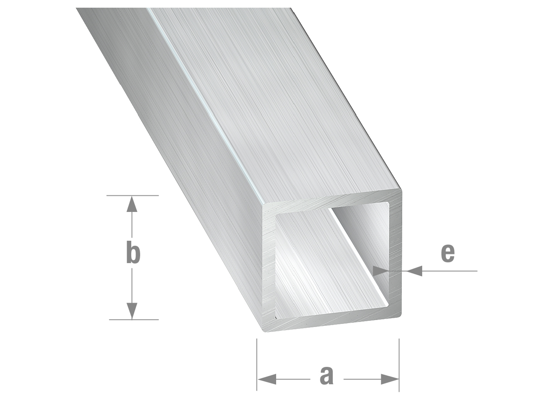 Lot De 4 Tubes Carrés Aluminium 6063 20x20x1,5mm X 300mm - Profils Pour Ameublement Et DIY