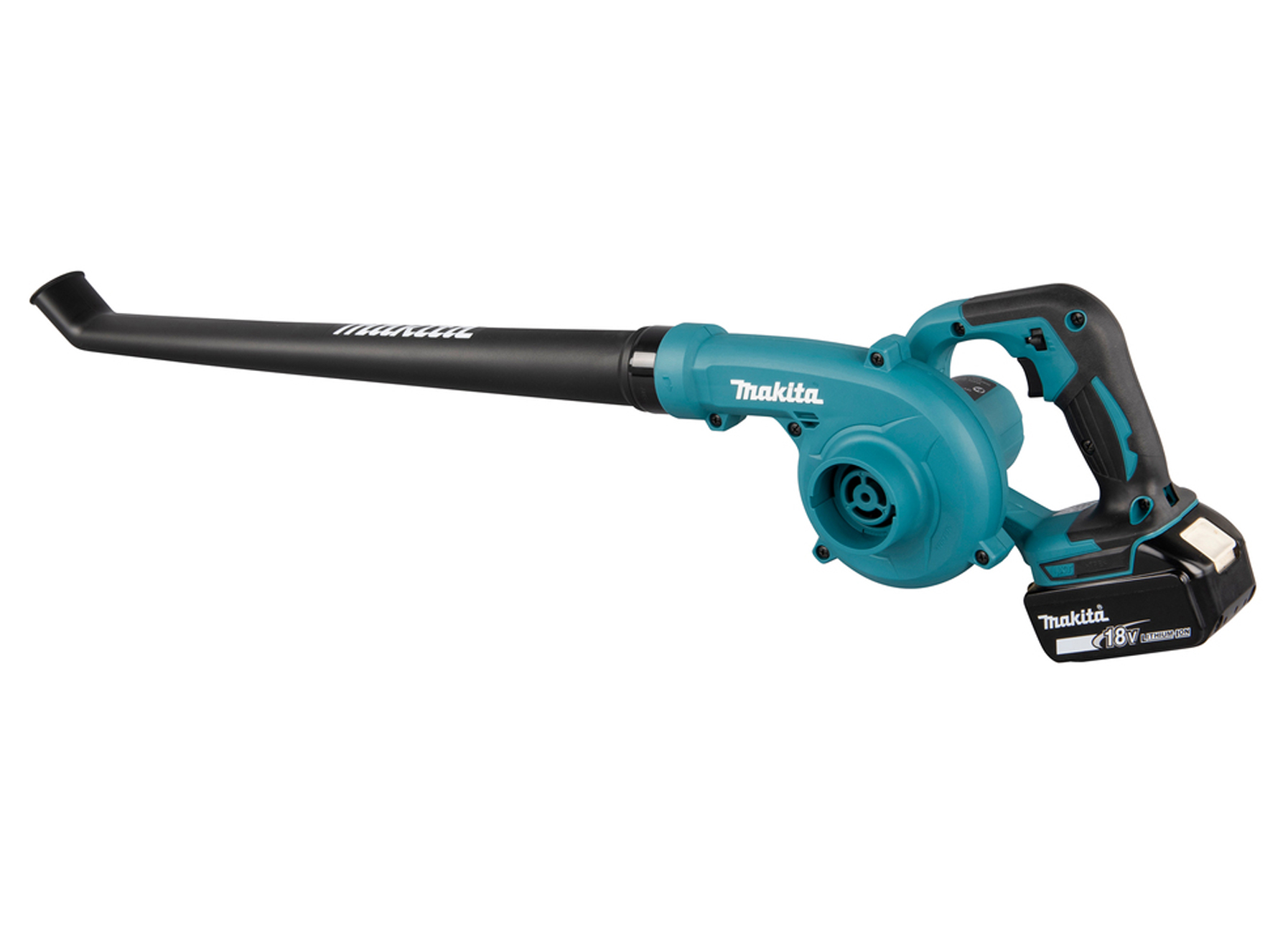 MAKITA ACCU BLAZER MET VERLENGDE BLAASMOND LXT 18V 3,2 M3/MIN DUB186Z