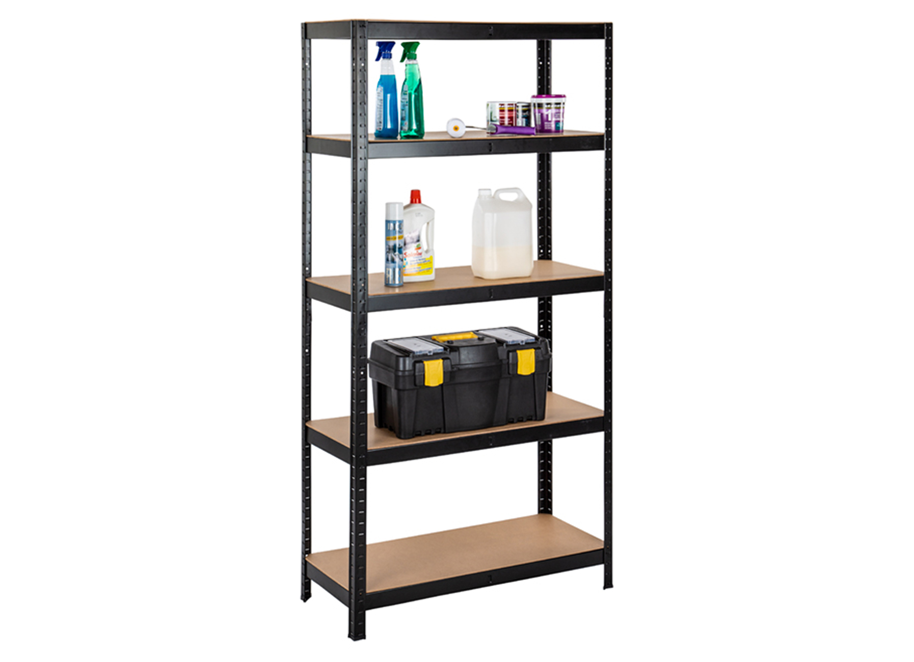 ETAGERE HEAVY DUTY 840QN 180X90X40 NOIR 250KG