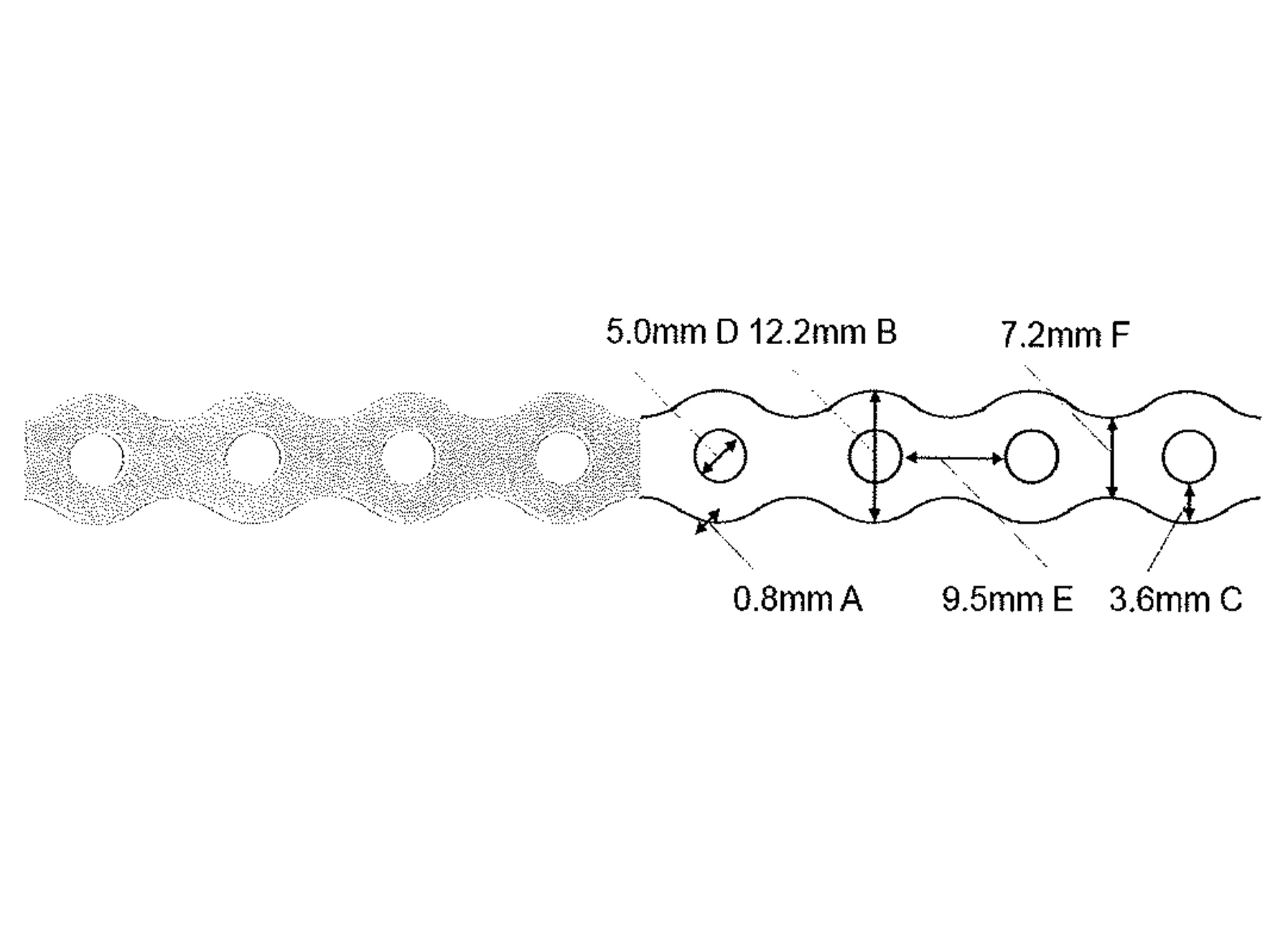 BANDE DE MONTAGE 12X0.8MM 10M