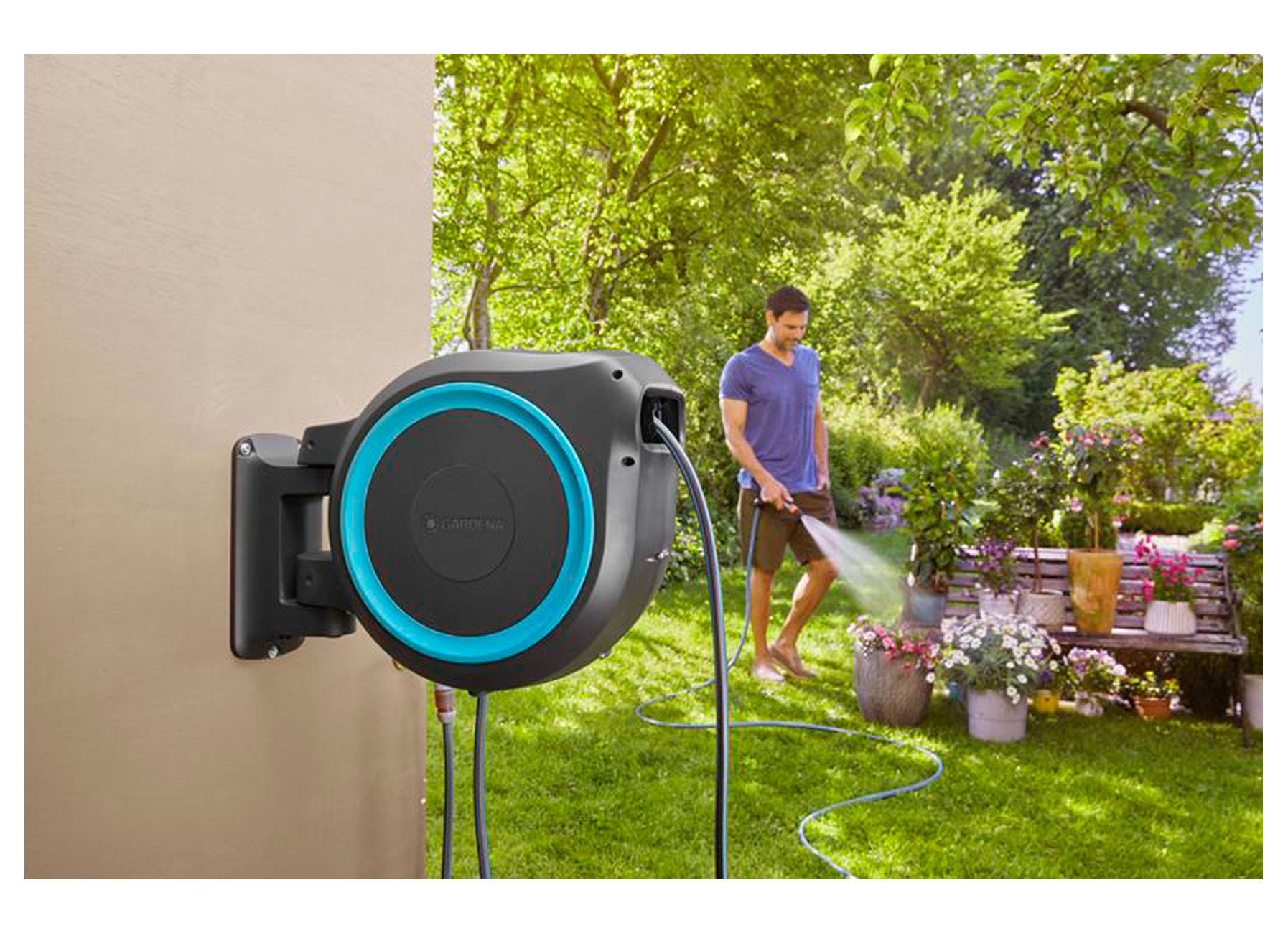 GARDENA DEVIDOIR AUTOMATIQUE ROLLUP M/L 25M