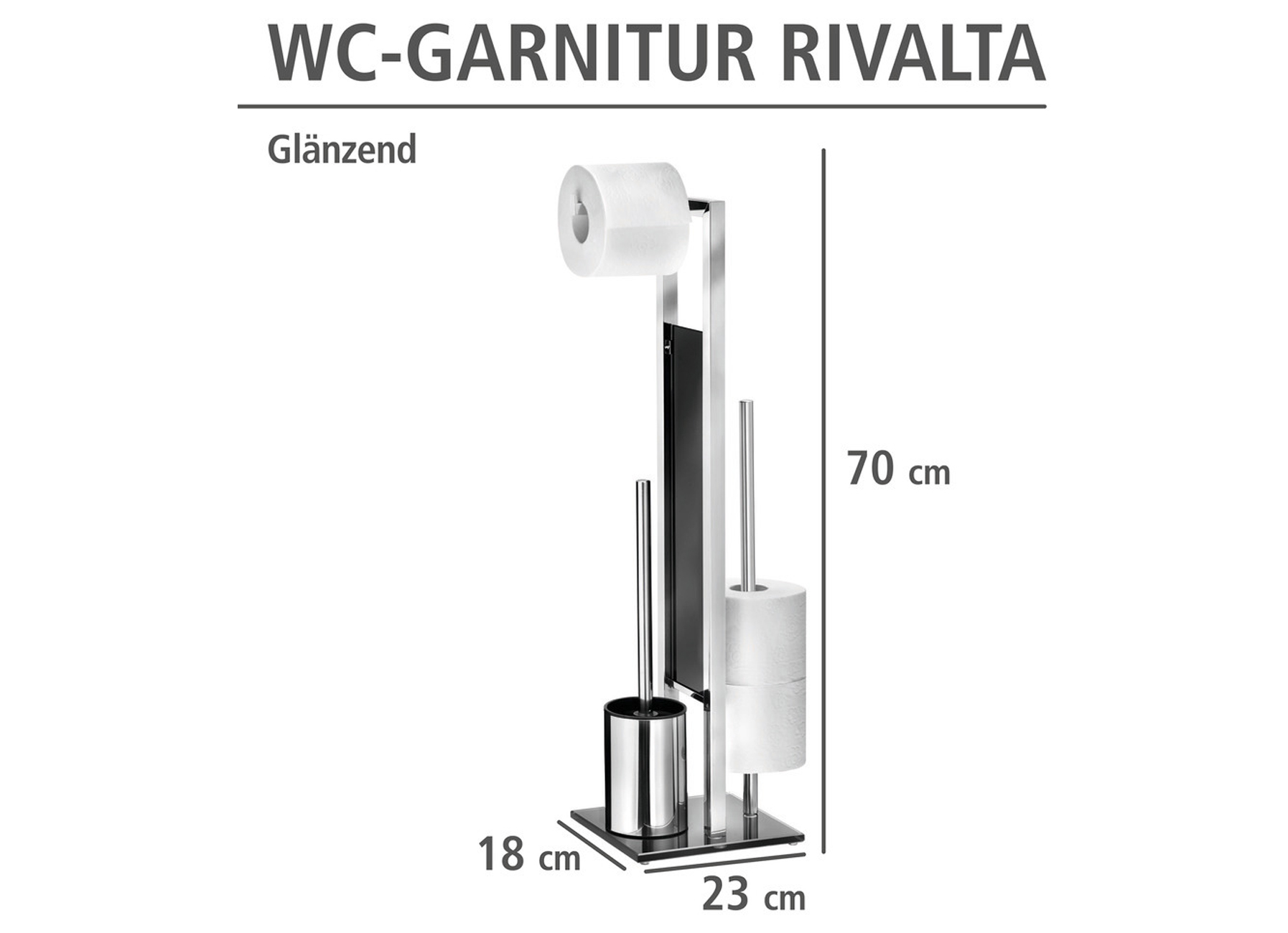 COMBINE WC RIVALTA INOX BRILLANT