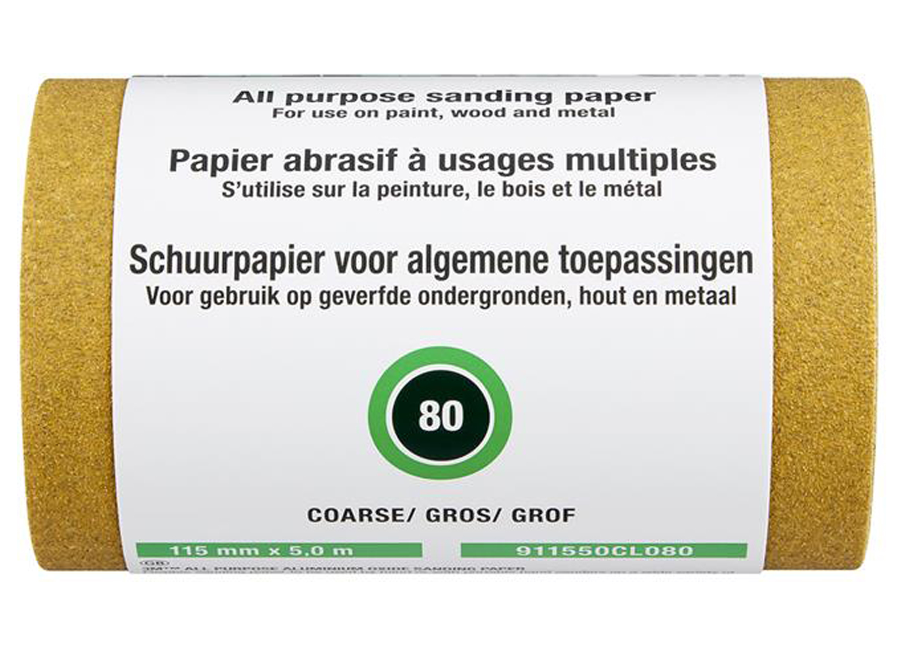 3M AO ROULEAU ABRASIF G80 5M x 115MM